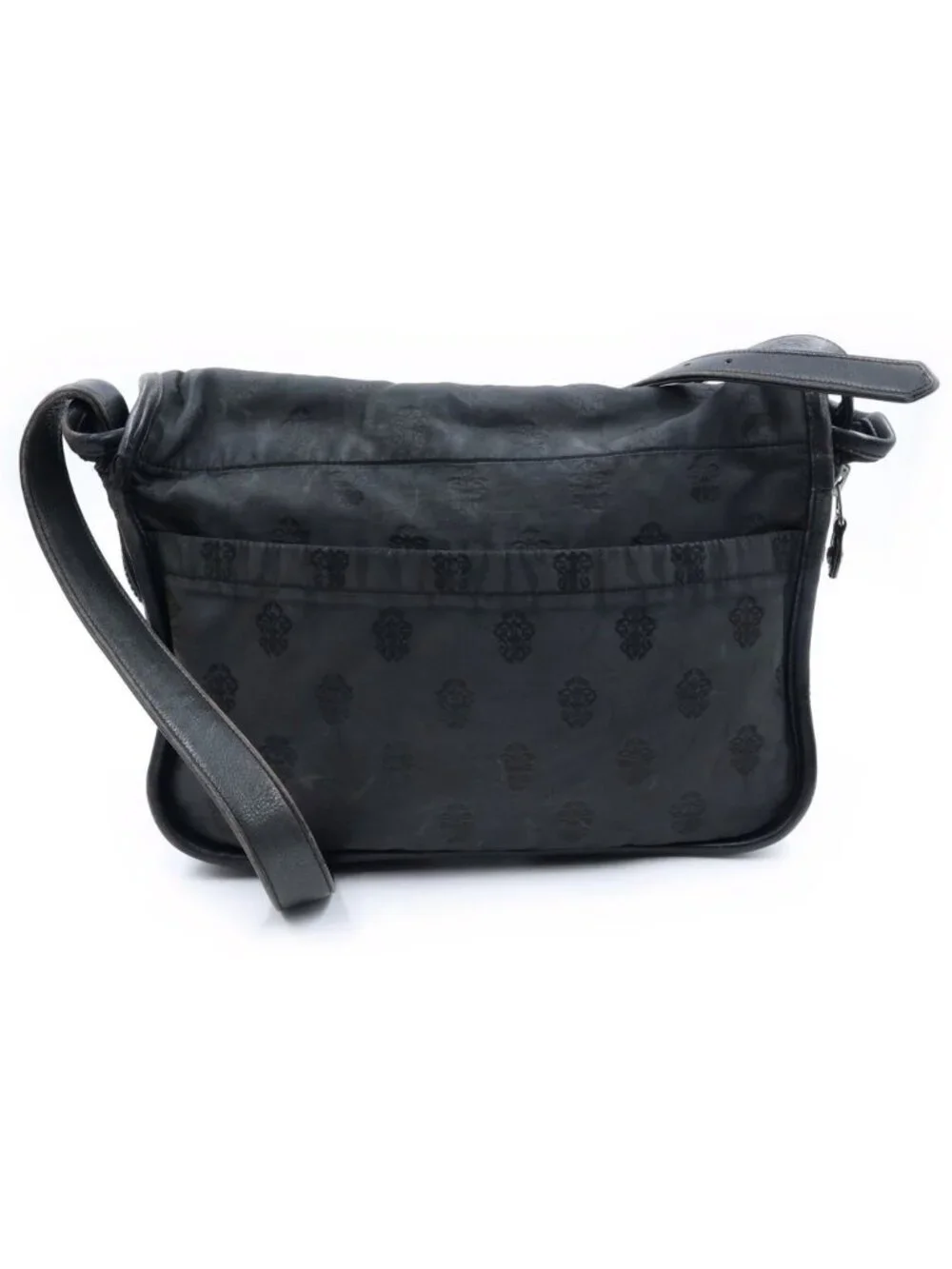 Chrome Hearts Shoulder Bag Sm Gunslinger Strap Shivin Dagger Nylon Black